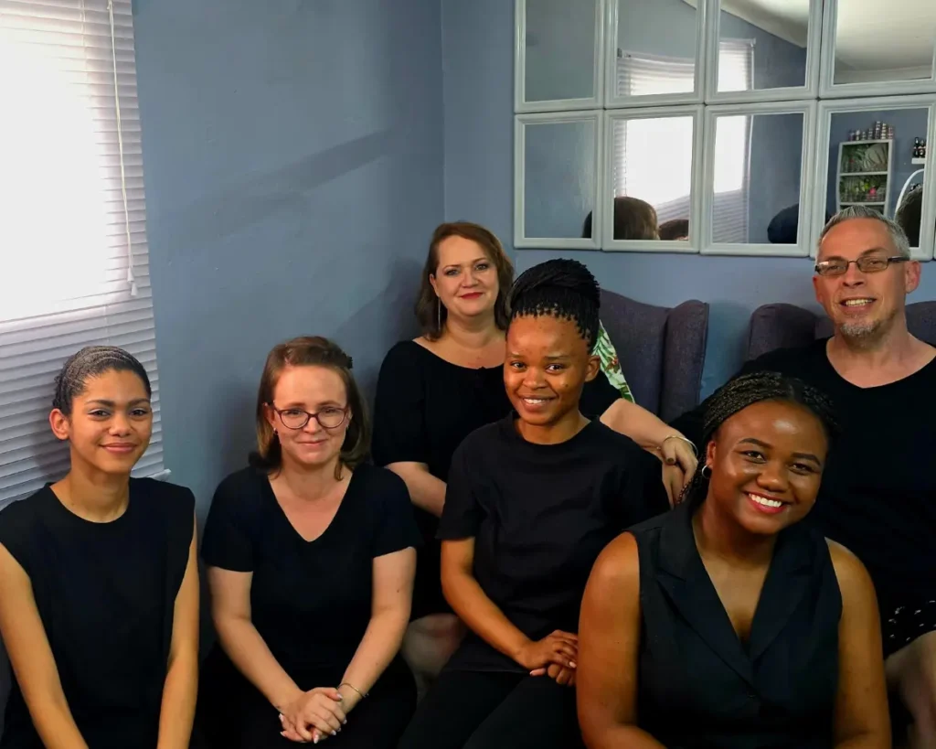 The Blue Boho Team Inside Salon